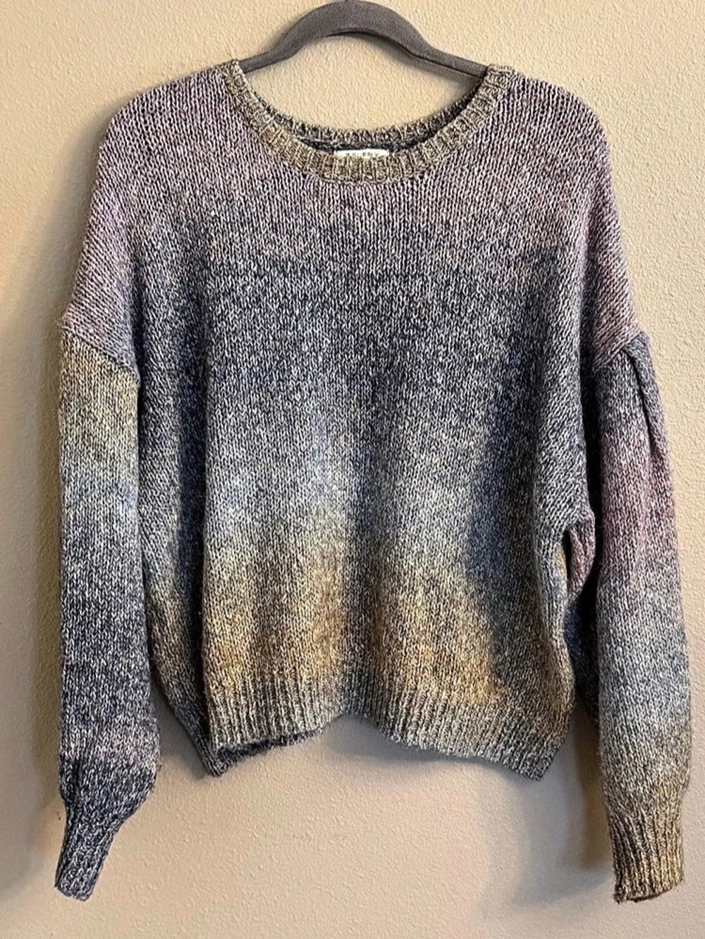 Z SUPPLY Kersa Ombre Sweater Color Block Large